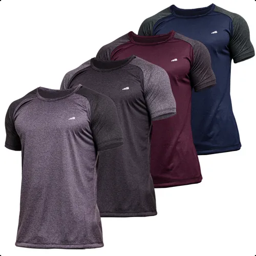 Kit 4 Camisetas Dry Fit Premium