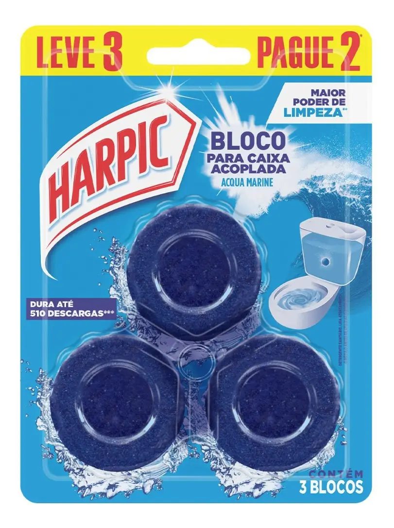 Harpic Bloco Caixa Acoplada Marine