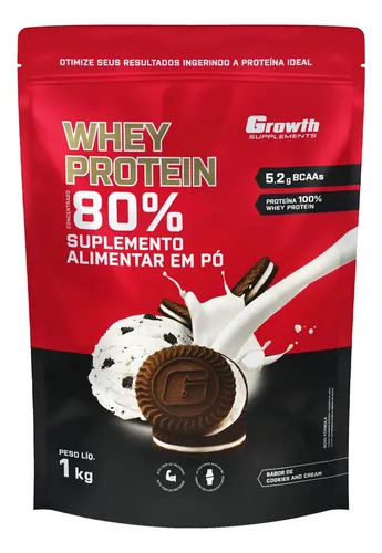 ✅ Whey Protein Concentrado 1kg Growth