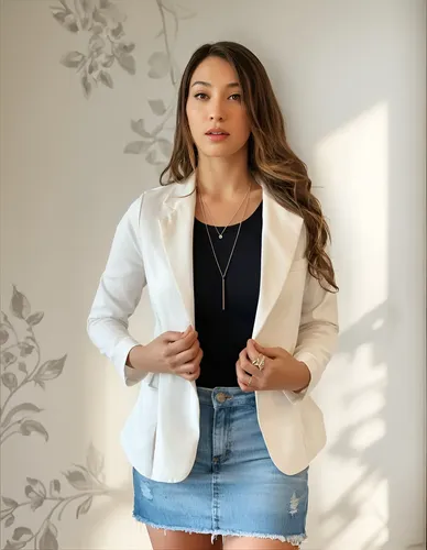 Blazer Casaquinho Alfaiataria Social Feminino Acinturado