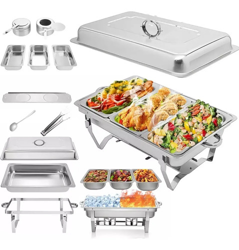 ESSE RECHAUD É PERFEITO PRA BUFFET 🍽 Comida sempre quentinha