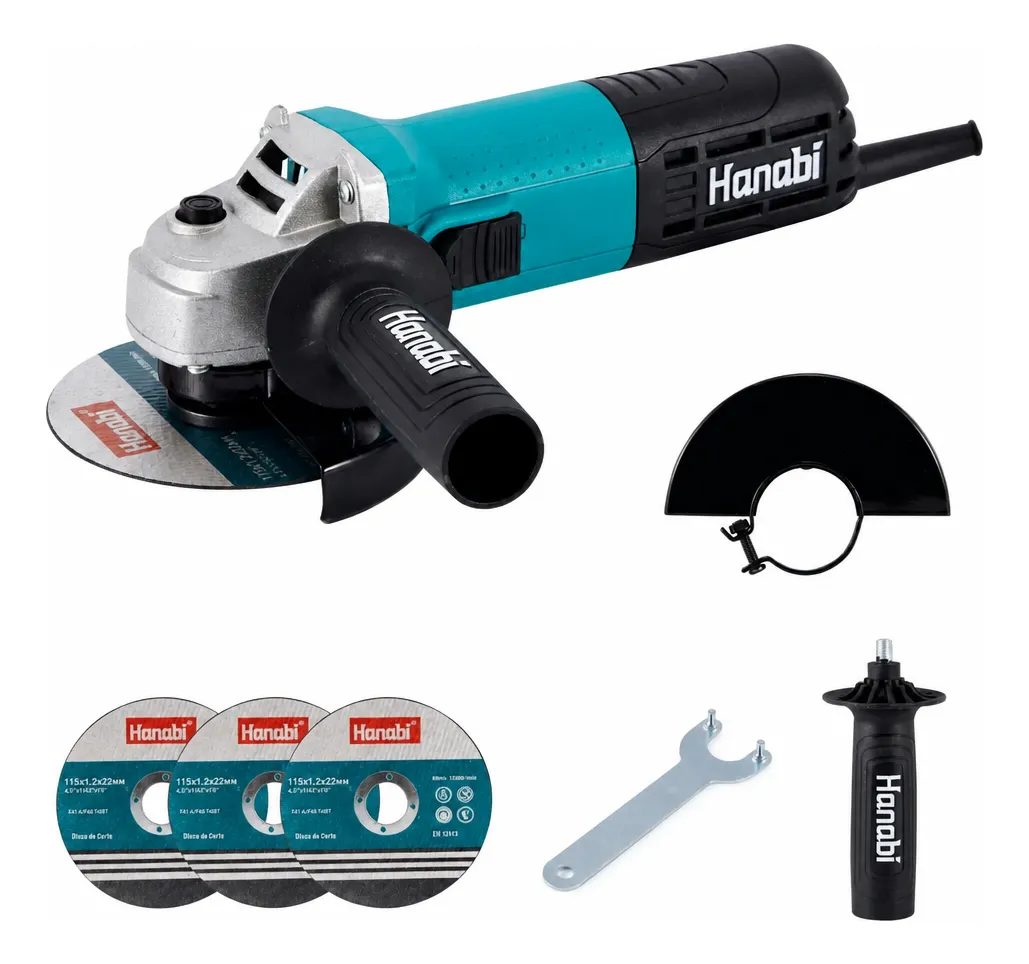 Esmerilhadeira Lixadeira Angular 880w 115mm Hanabi - 220v