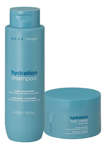 Kit Braé Stages Hydration Shampoo Máscara (2 Produtos)