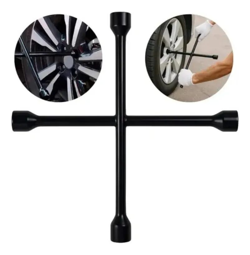 Chave De Roda Cruz Universal Profissional 17-19-21-23mm Aço