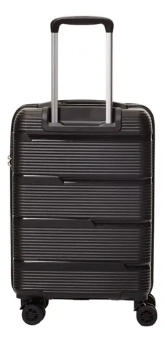 Mala De Viagem Bordo Acapulco Pequena Polo King By Luxcel Preto Lisa