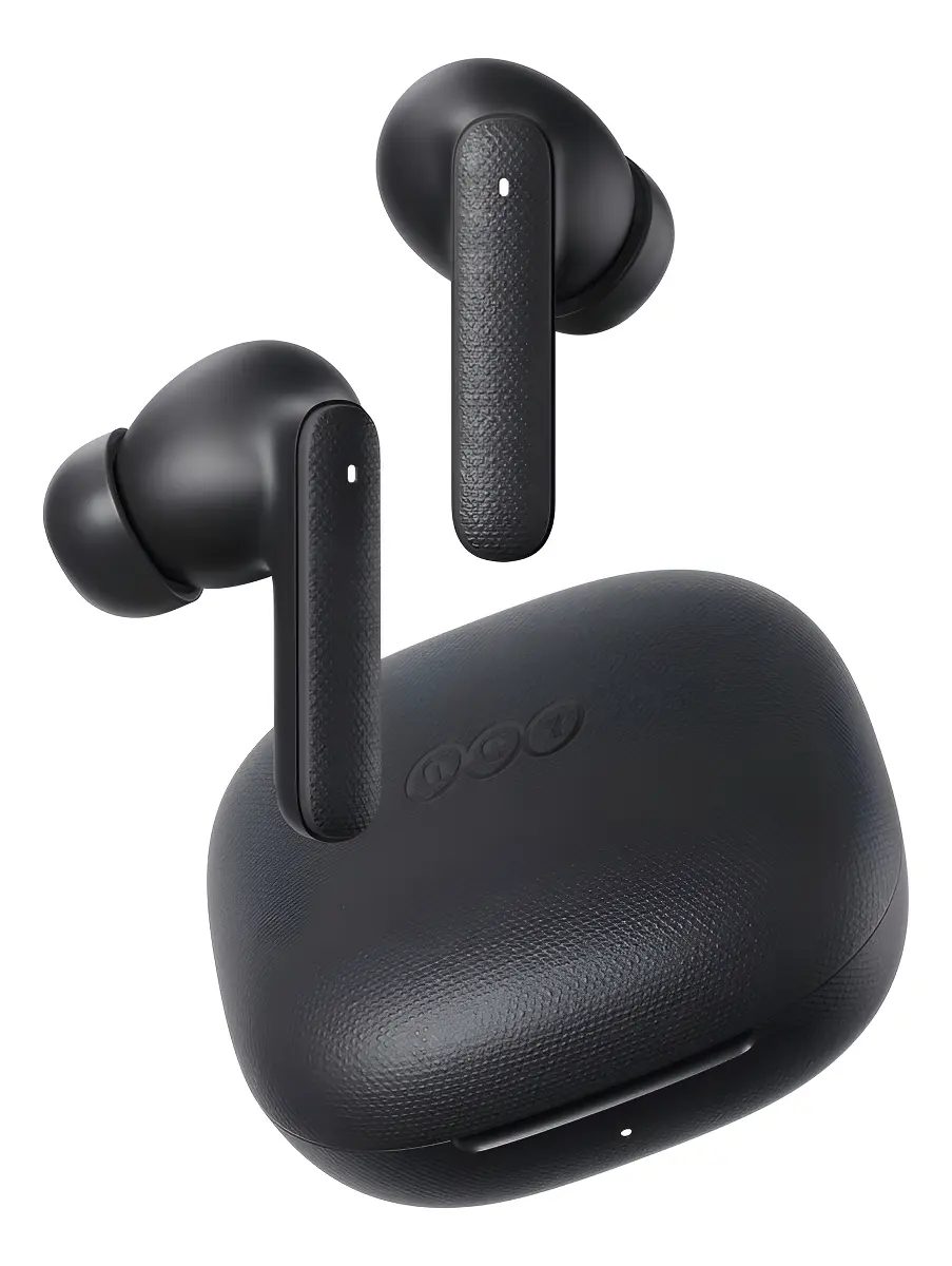 Fone de OuvidoQCY Buds T43 ENC Bluetooth 5.3, IPX4, 35H de Reprodução, Drivers de 10mm, Co