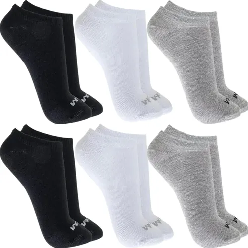 Kit com 6 Pares Meia Mash Soquete Sapatilha