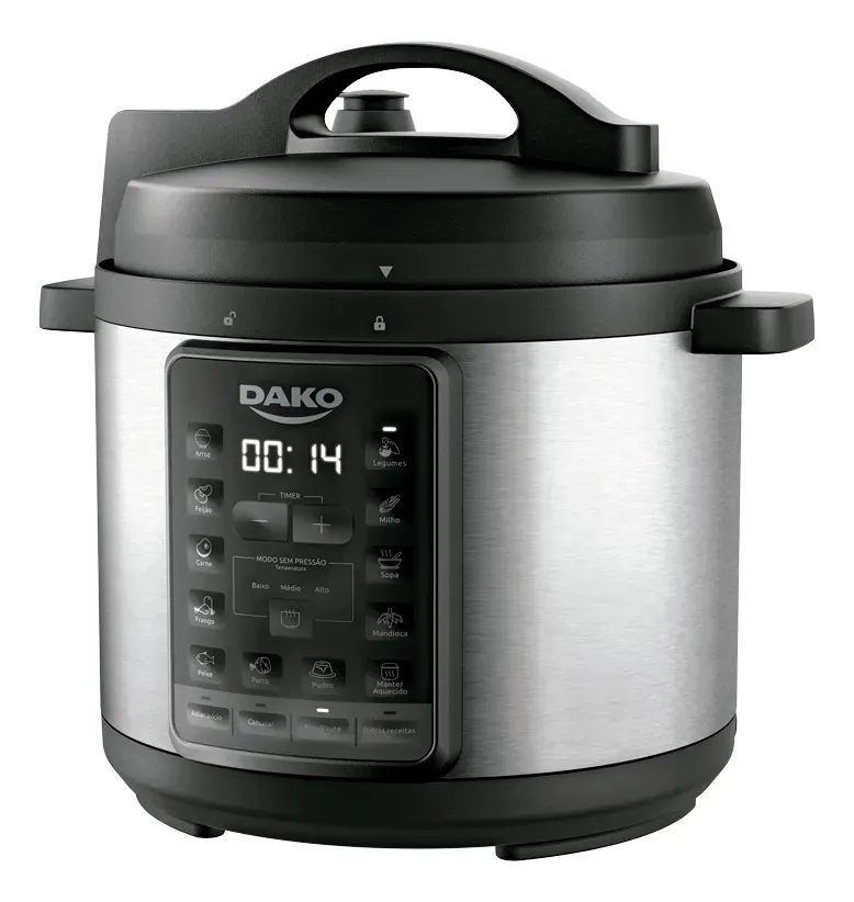 Panela De Pressão Elétrica Dako 1000w 6L 60 Hz 127V