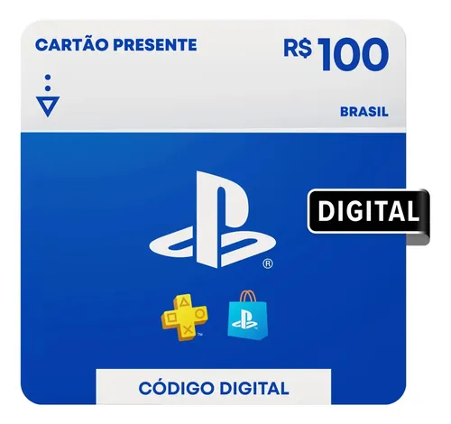 🔥 Sony PlayStation Store Gift Card R$ 100 (Digital)