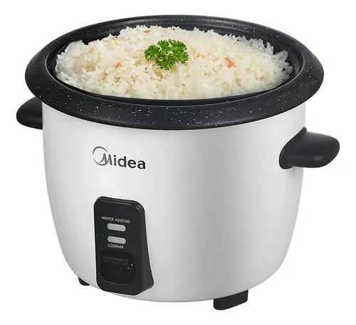 Panela De Arroz Elétrica Midea 7 Xícaras Cozimento Á Vapor Com Tampa De Vidro127V