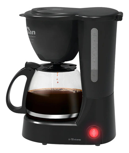 Cafeteira Elétrica Cf-102 Kian 18 Xícaras 650w Cor Preto