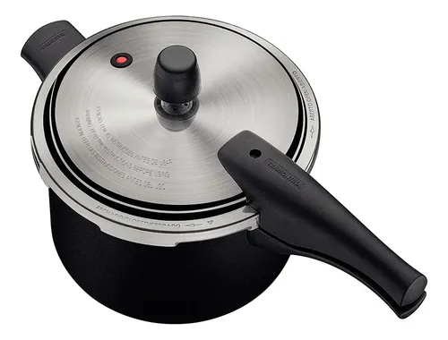 Panela De Pressão Antiaderente Tramontina Vancouver 4,5l Cor Preta