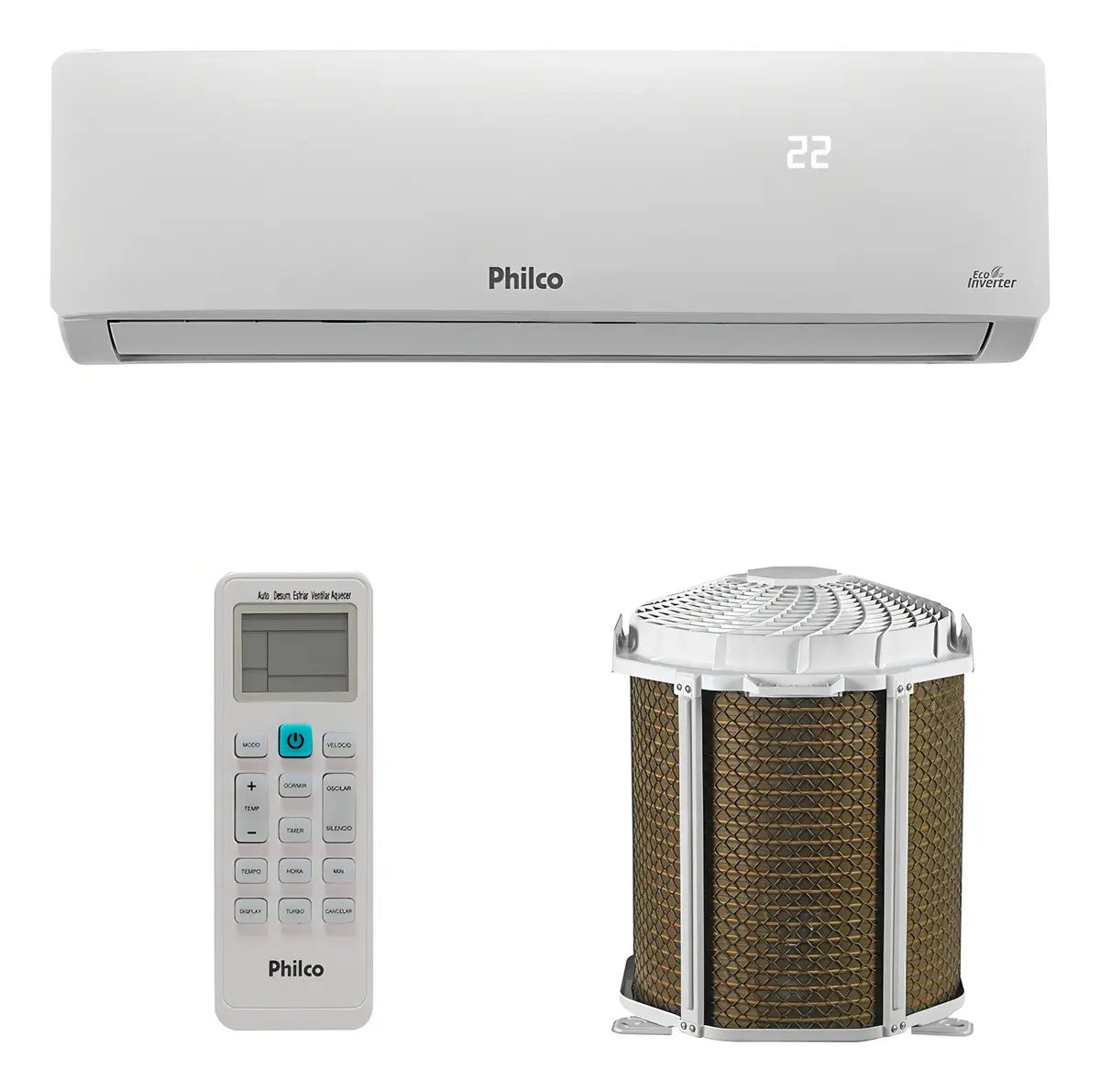 Ar Condicionado Inverter Philco Pac12qg 12k Btus Quente e frio 220V