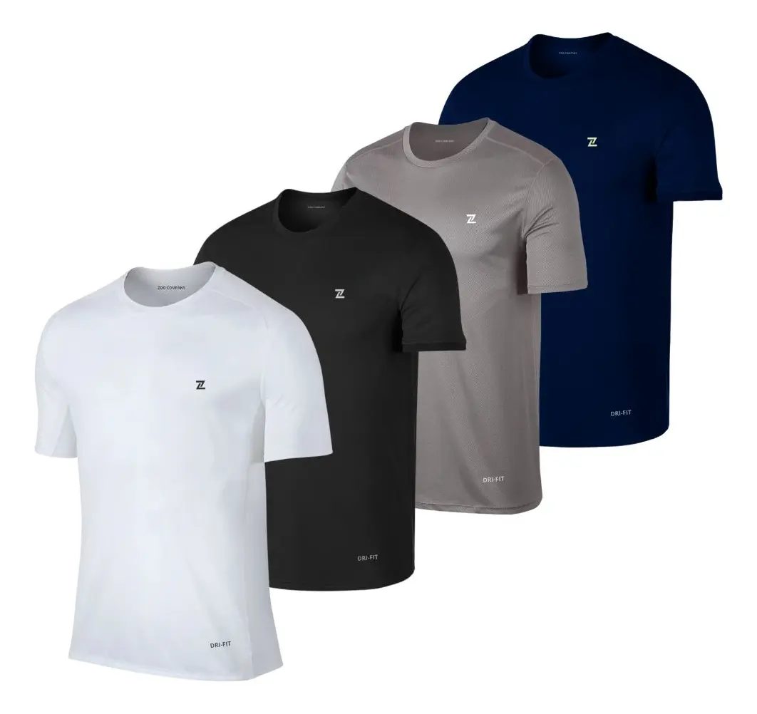 Kit 4 Camisetas Dry Fit Plus Size
