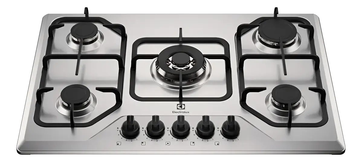 Electrolux Ke5xc Cooktop 5 Bocas A Gás Grade Ferro Bivolt