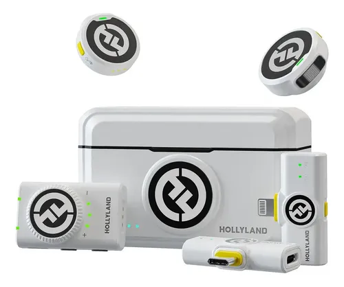 🔥 Microfone Hollyland Lark M2 Lark M2 Combo Branco Branco