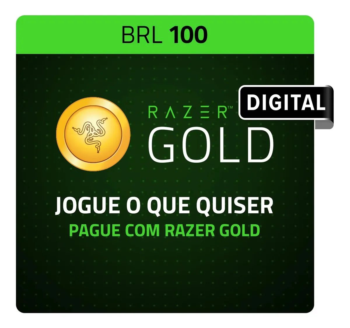 Razer Gold Digital R$ 100 (Digital)