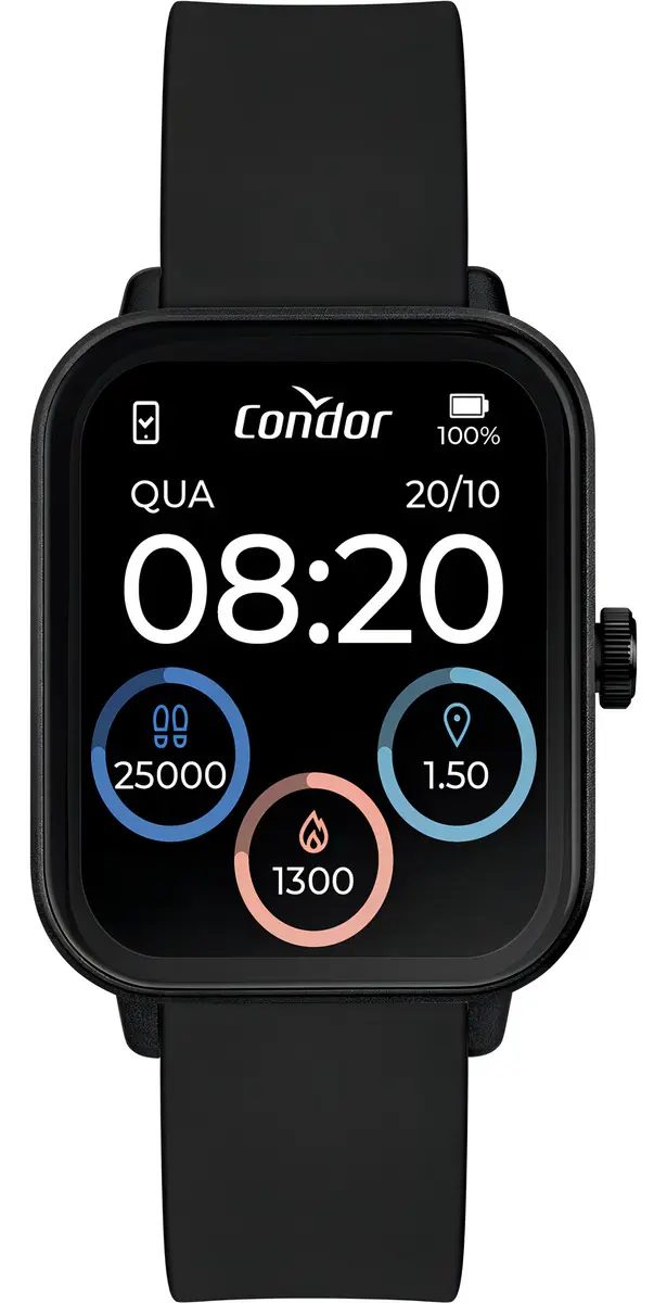 Smartwatch Relógio Condor Preto - Cosmart1aa/8p