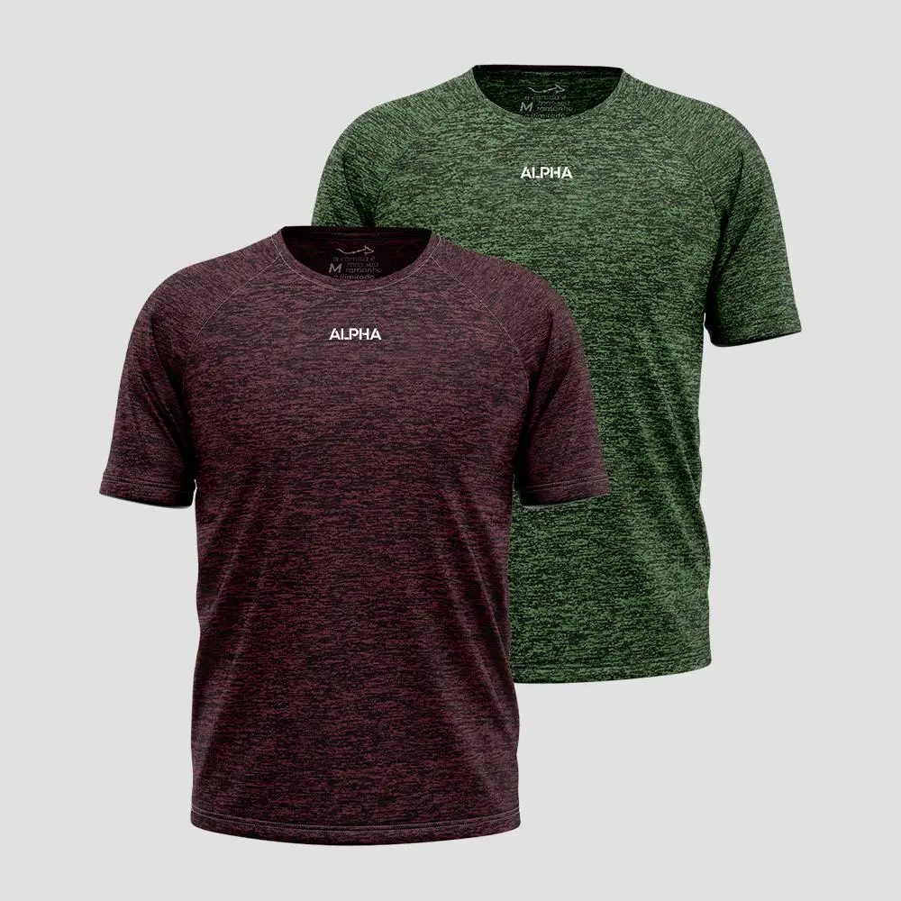 Kit 2 Camisetas Dry Alpha Masculina
