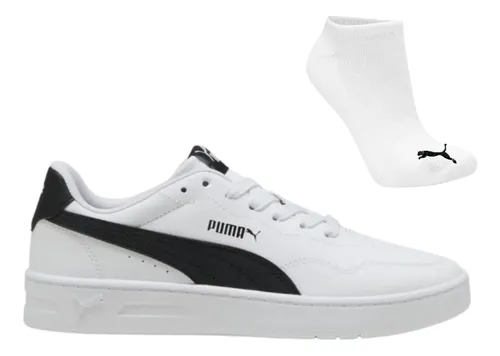 Kit Tênis Feminino Puma Court Lally Original E Meia