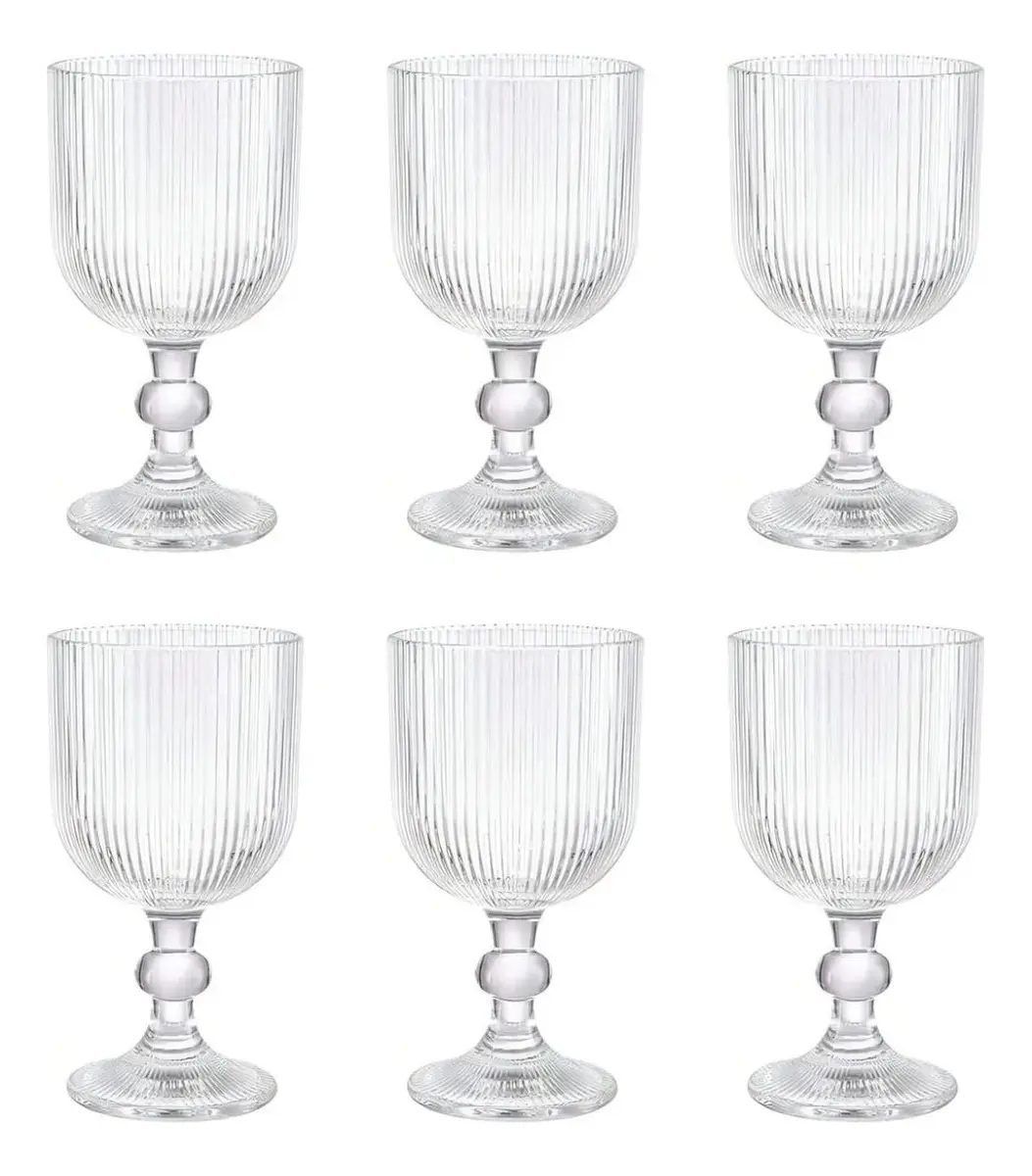 Taça Cameratta 360ml Conjunto Com 6 Pçs Vidro Gamma Cor Transparente
