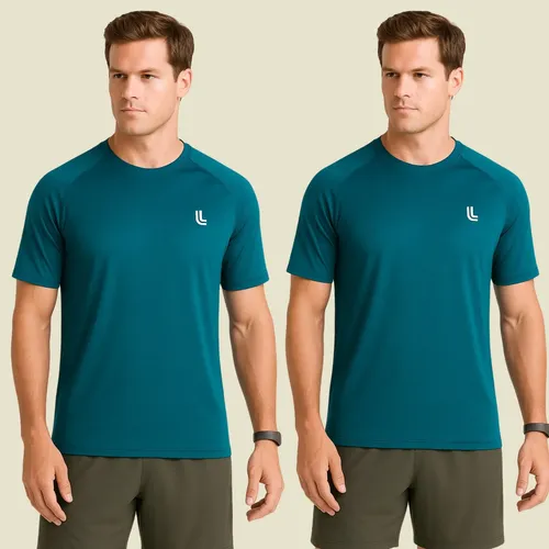 Kit 2 Camisetas Dry Fit Masculina Lupo Básica