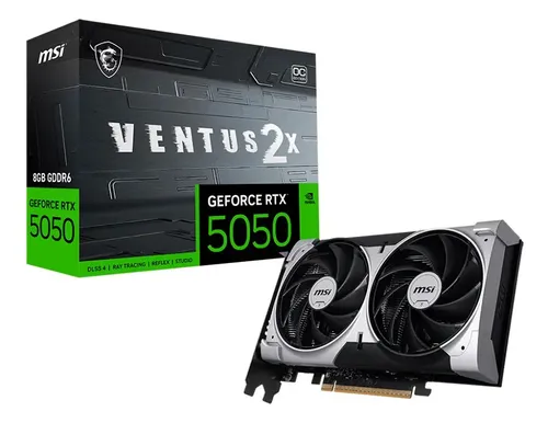 🔥Placa de Vídeo MSI Nvidia GeForce RTX 5050 Ventus 2X OC 8GB GDDR6 128-bit