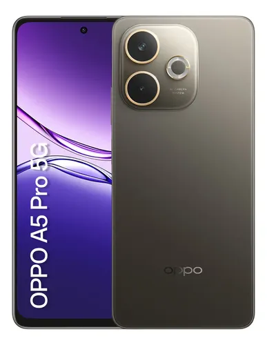 Smartphone OPPO A5 Pro 5G 256GB 8GB Física e 8GB RAM Virtual Bateria 5800 mAh Câmera AI 50