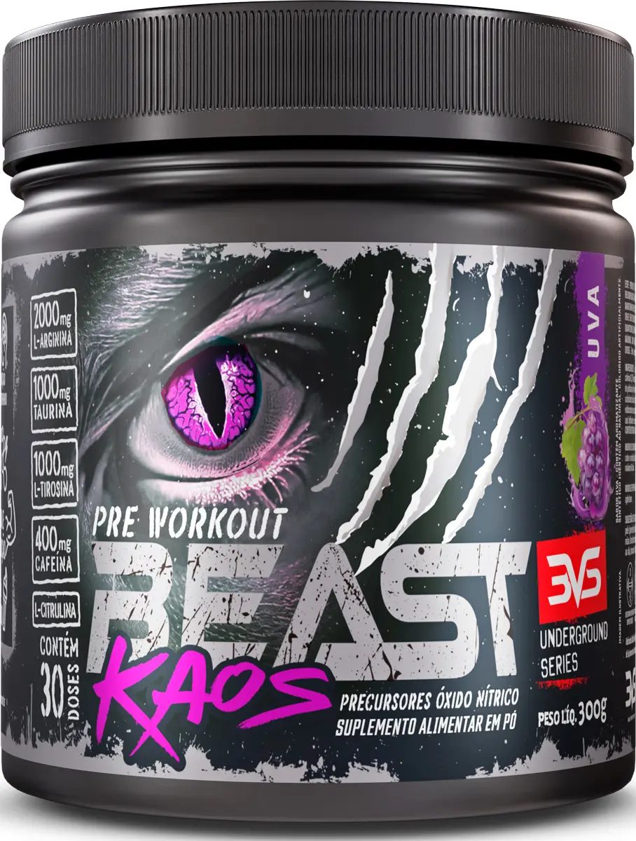 Pré-Treino Beast Kaos Uva