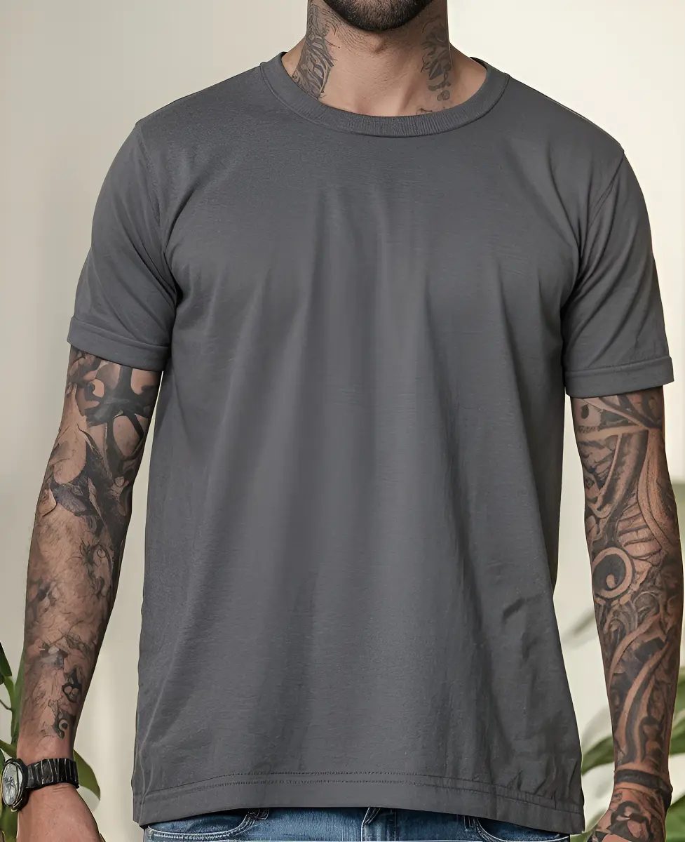 Camiseta Masculina Básica Algodão