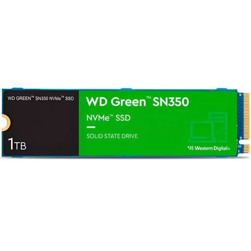 🔥Ssd 1tb Western Digital Green Sn350 Nvme, Gen3, M.2 2280 Azul