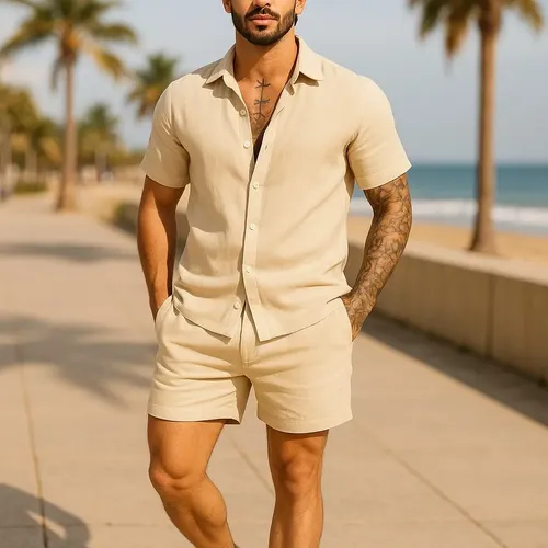 Conjunto de Linho Camisa + Short