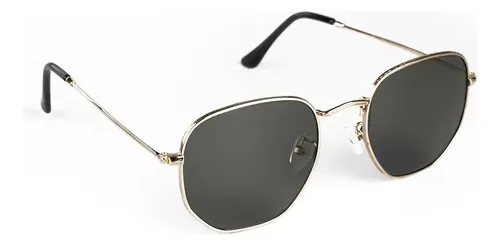 Óculos De Sol Saint Germain Dourado Harbor Aviador Uv400