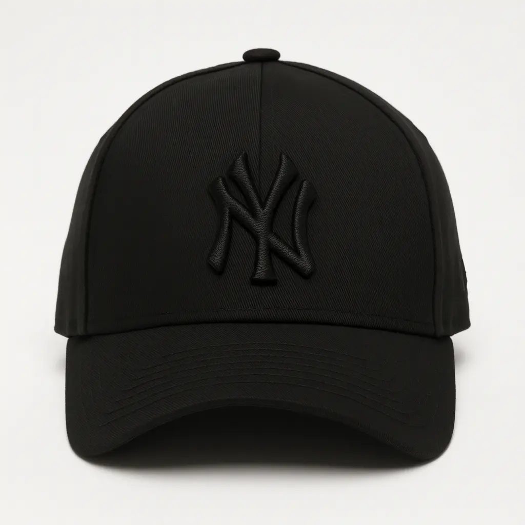 Boné NY Preto Ajustável Bordado