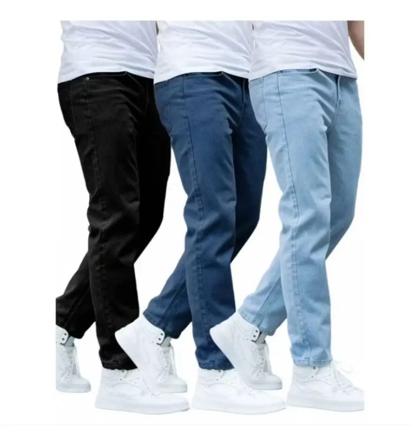 Kit 3 Calças Jeans Masculinas Skinny