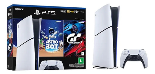 Console Playstation5 Slim Digital - Pacote Astro Bot E Gran Turismo 7