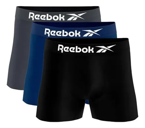 Kit 3 Cuecas Reebok Original Em Microfibra Sem Costura