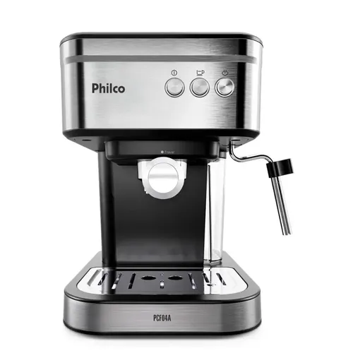 Cafeteira Expresso Philco Pcf04a 1,2l E Aquecedor De Xícaras preto