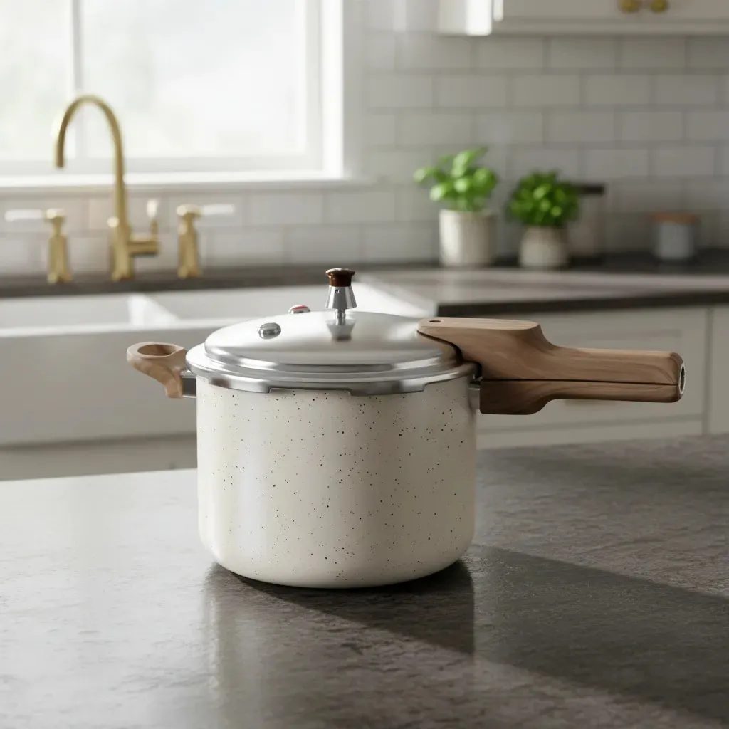 Panela De Pressão Fechamento Externo Presscook Marmol 6,8l - Mimo Style
