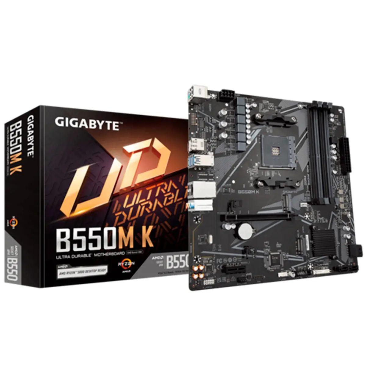 Placa-Mãe Gigabyte B550M K para AMD Ryzen, DDR4 e Socket AM4