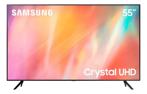 Imagem 4K com processador Crystal em 55 polegadas