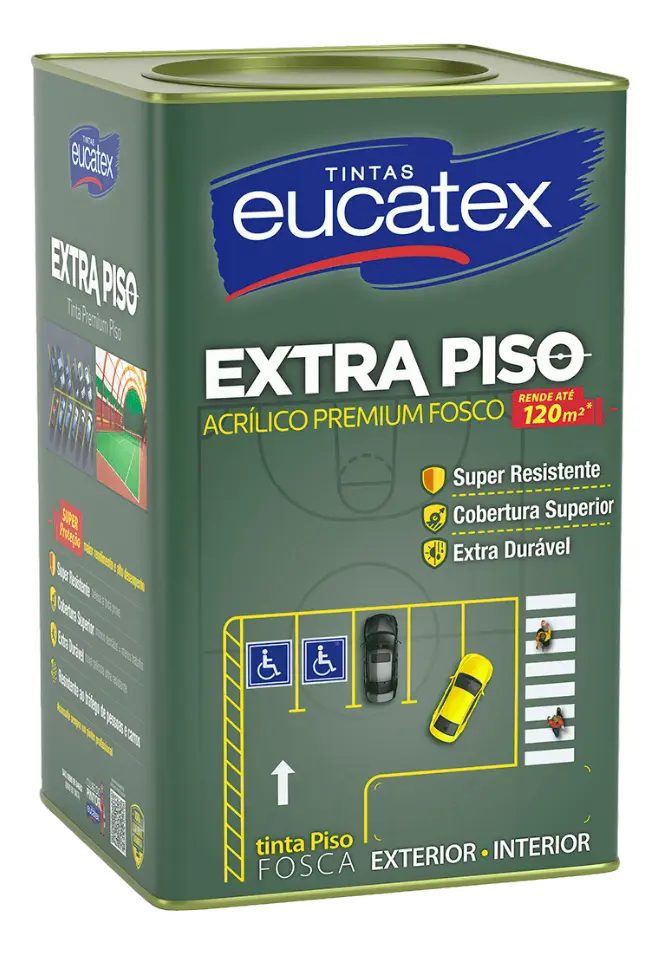 Tinta Acrilica Cinza Eucatex Extra Piso