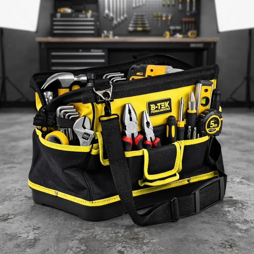 BOLSA DE FERRAMENTAS REFORÇADA POR R$63,19!