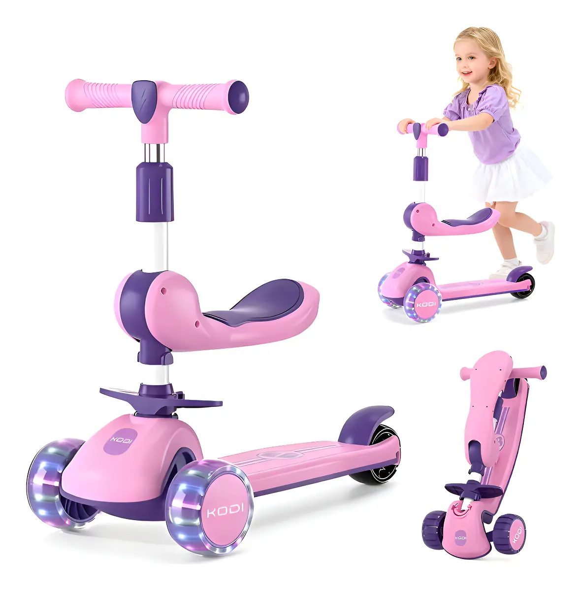 Patinete Infantil com Rodas LED