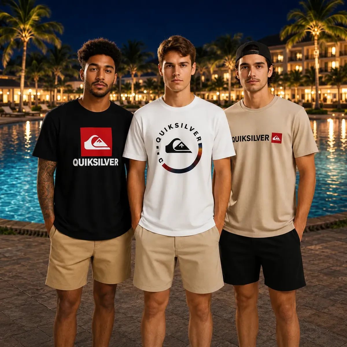Kit 3 Camisetas Quiksilver Algodão