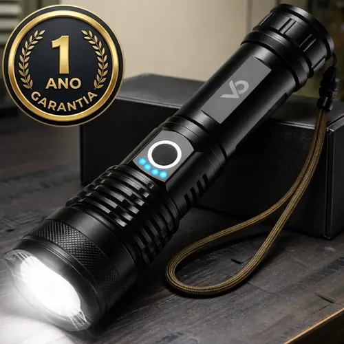 ✅ Lanterna Tática Voxo T9 Recarregável