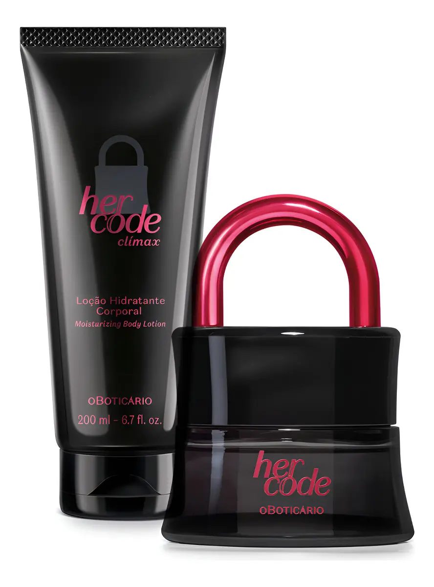 Perfume Her Code Clímax Eau De Parfum 50ml + Loção Corporal Amadeirado