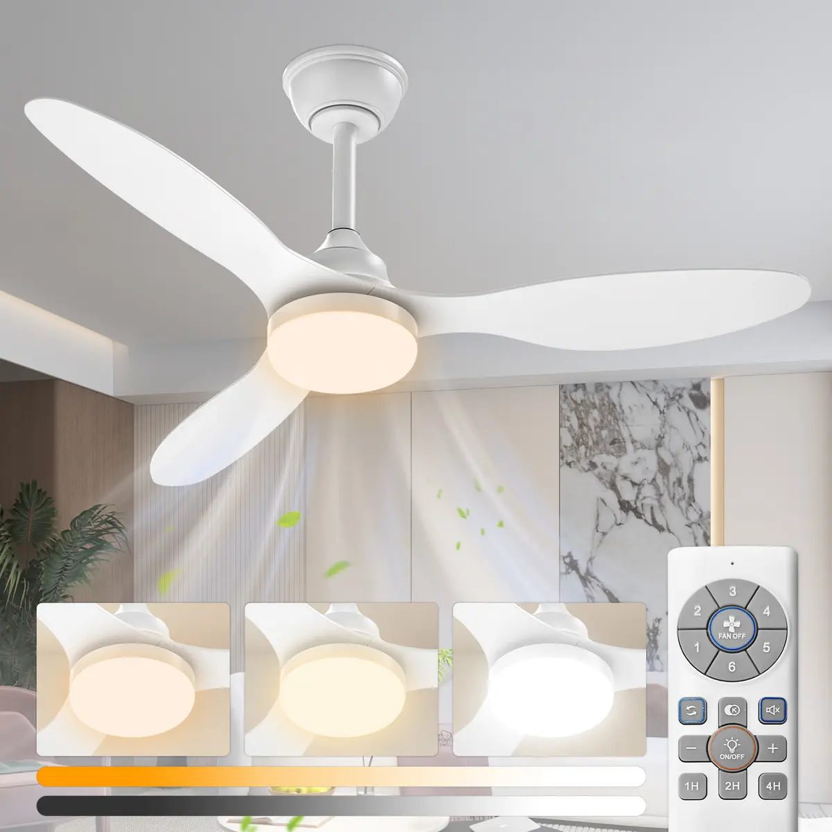 Ventilador de Teto Qfun LED