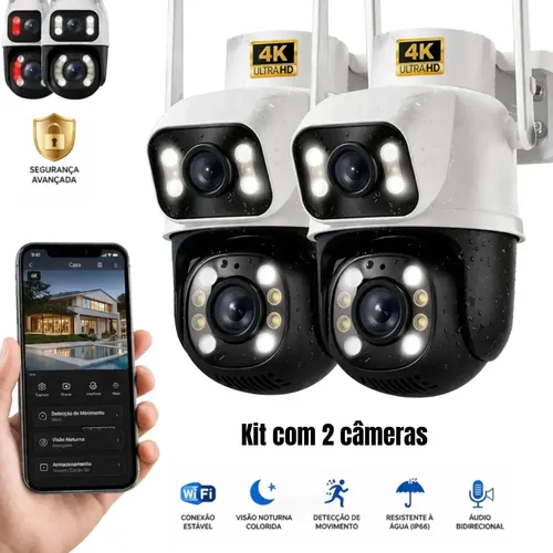✅ Woosh Kit 2 Câmeras Segurança Wi-Fi