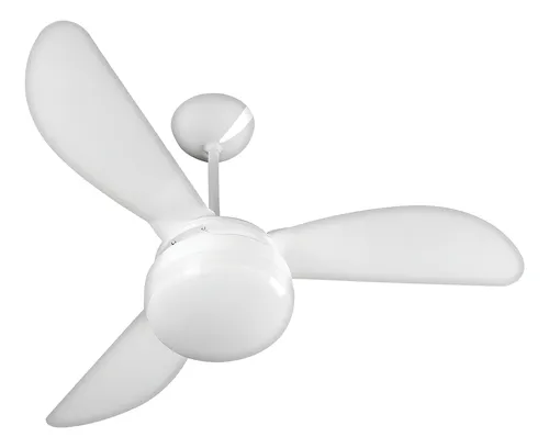Ventilador De Teto Ventisol Fênix E-27 Branco 130w Com 3 Pás De Plástico, 960 mm De Diâmet